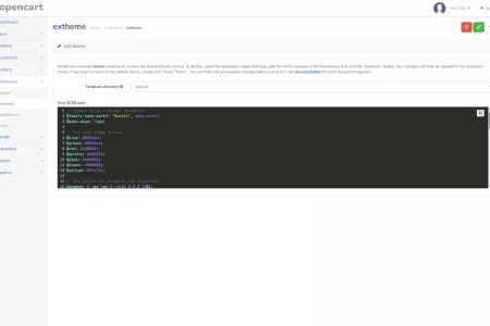 Built in SASS compiler as an extension
