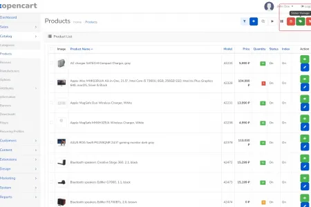 Click the button to trigger bulk sticker manager