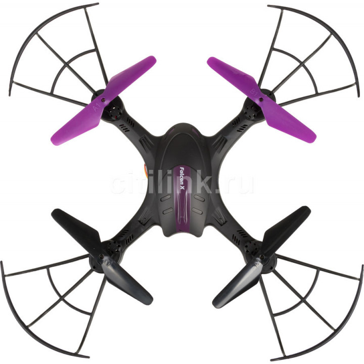 Квадрокоптер HIPER HQC-0003 Falcon X FPV с камерой,  черный