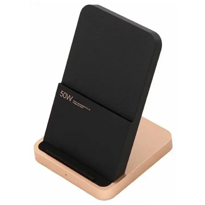 Беспроводное зар./устр. Xiaomi 50W Wireless Charging Stand 3.25A (PD) универсальное черный/золотисты