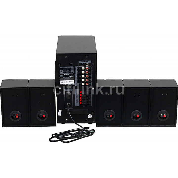 Колонки Sven HT-200,  5.1,  черный