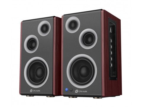 Колонки Bluetooth Oklick OK-117 BT,  2.0,  черный