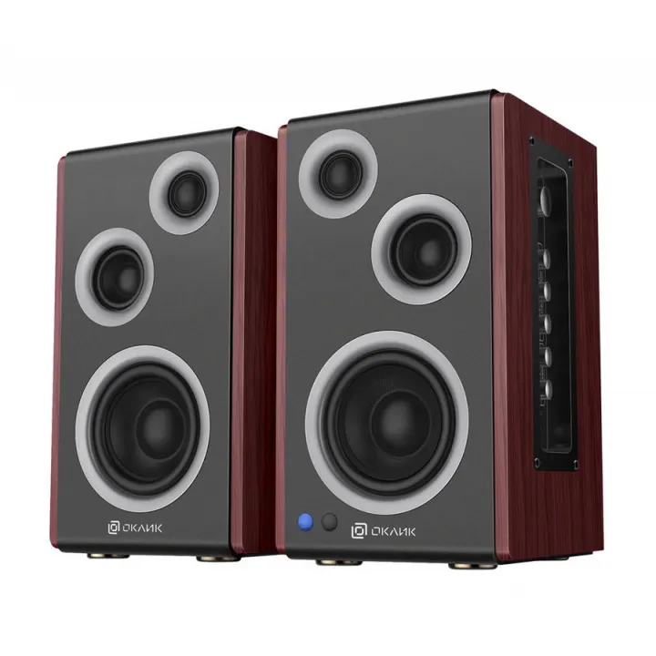 Колонки Bluetooth Oklick OK-117 BT,  2.0,  черный